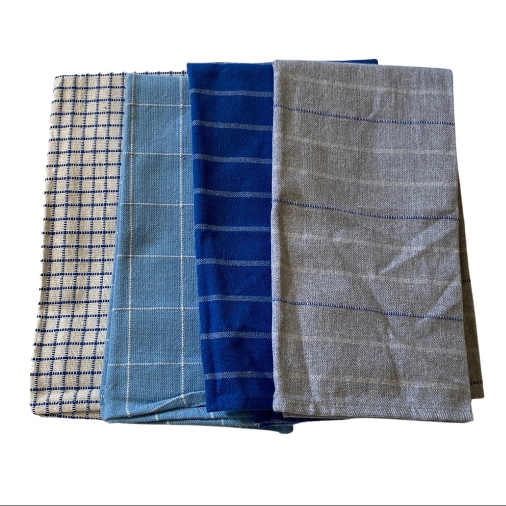 NWOT Upcycled Napkin Set Palm & Perkins 4 Piece